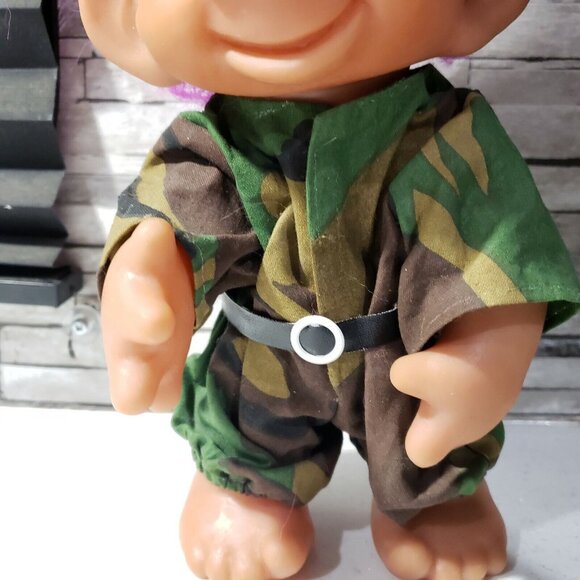 Vintage Thomas Dam 1977 Troll Soldier Camo Army G.I. - Picture 3 of 7
